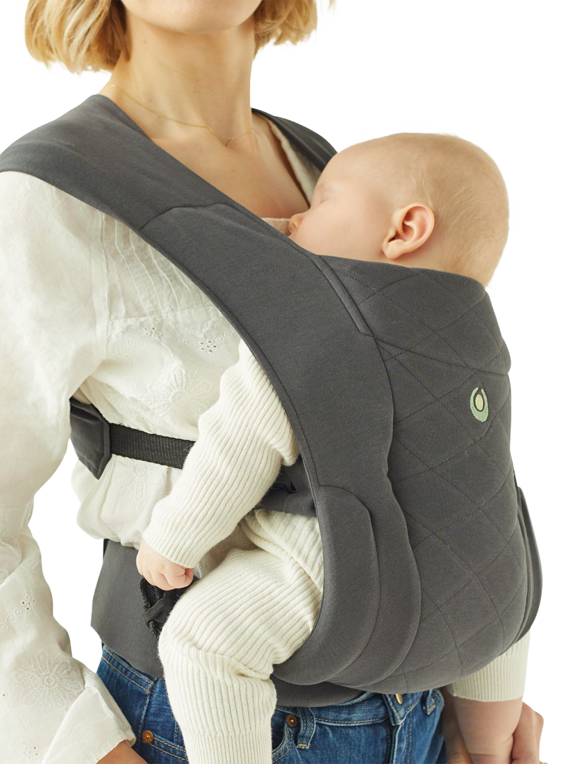 Gaia Baby Newborn Organic Cotton Baby Carrier Charcoal