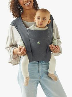 Gaia Baby Soft Newborn+ Organic Cotton Baby Carrier, Graphite - view 2, Graphite