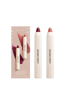 Laura Mercier Dreamy Embrace Petal Soft Lipstick Crayon Duo Makeup Gift Set, Ella / Lucie