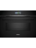 Siemens iQ700 CM776G1B1B Built-In Compact Oven with Microwave, Black