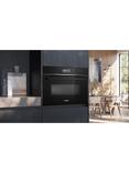 Siemens iQ700 CM776G1B1B Built-In Compact Oven with Microwave, Black