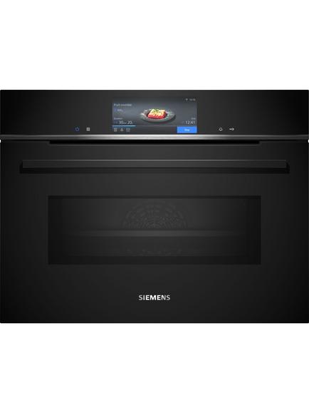 Siemens iQ700 CS736G1B1 Built-in Compact Oven, Black, Black