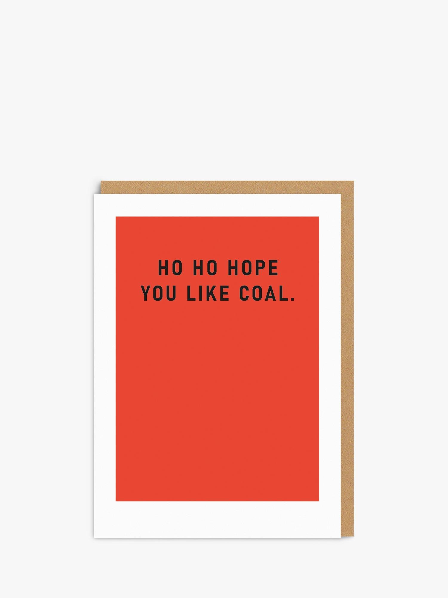 Ohh Deer Ho Ho Hope You Like Coal Christmas Card