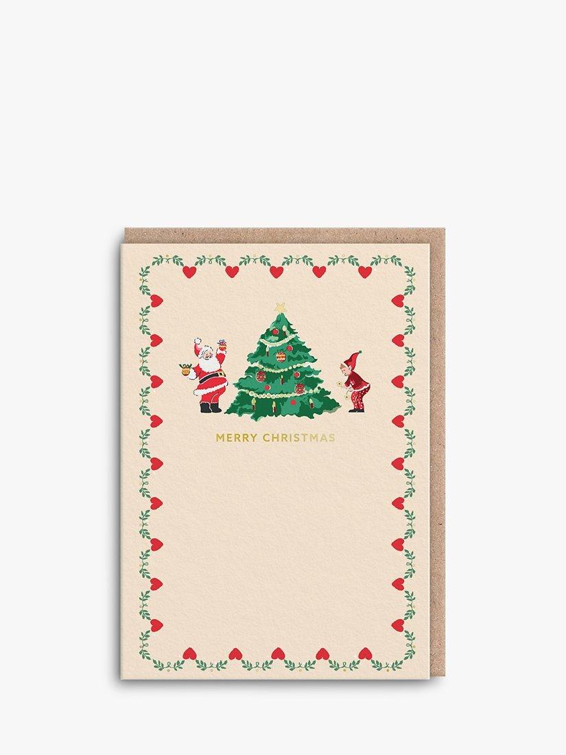 Ohh Deer Santa Christmas Card