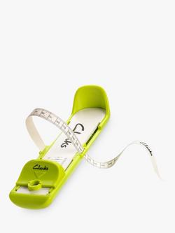 Clarks Kids' Toddler Foot Gauge, White/Green