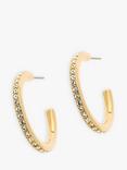 Melissa Odabash Crystal Hoop Earrings, Gold