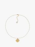 Melissa Odabash Gold Plated Love Spinning Disc Necklace, Gold