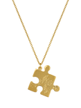 Alex Monroe Floral Puzzle Piece Pendant Necklace, Gold
