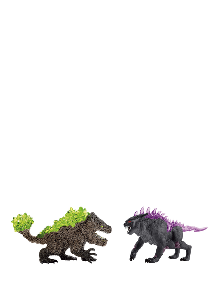 schleich Eldrador Creatures Shadow Lynx vs. Rock Crusher Figures - view 2, Multi