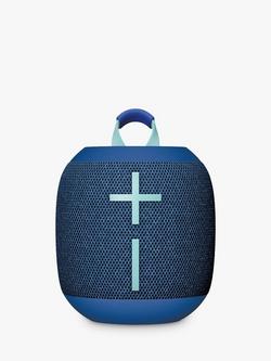 Ultimate Ears WONDERBOOM 4 Bluetooth Waterproof Portable Speaker, Active Black, Cobalt Blue