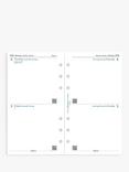Filofax Personal Two Days Per Page 2025 Personal Organiser Insert