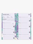 Filofax Personal Floral Week on Two Pages 2025 Personal Organiser Insert