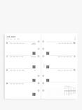 Filofax Personal Minimal Week on Two Pages 2025 Personal Organiser Insert