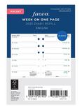 Filofax Pocket Week Per Page 2025 Personal Organiser Insert