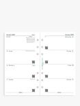 Filofax Personal Week on Two Pages Sunday 2025 Personal Organiser Insert