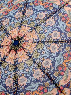 William Morris At Home Strawberry Thief Umbrella, Blue - view 2, Blue