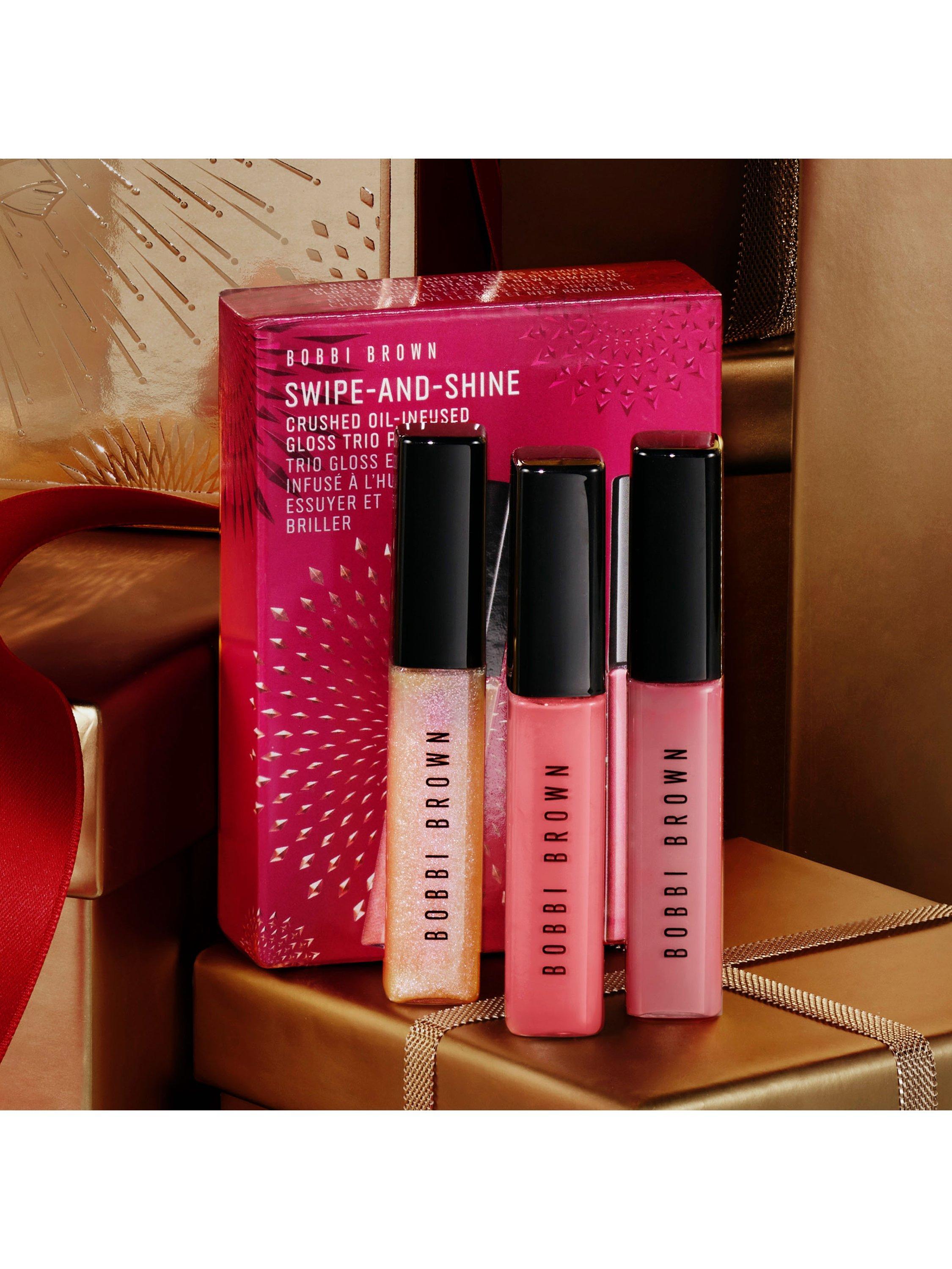 Product image 3 of 3, which shows Bobbi Brown Swipe-and-Shine Crushed Oil-Infused Gloss Trio, Pink