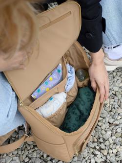 Stackers Parent Backpack, Camel - view 2, 