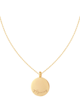 Astrid & Miyu Bold Zodiac Pendant Necklace, Gold