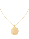 Astrid & Miyu Bold Zodiac Pendant Necklace, Gold