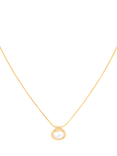 Astrid & Miyu Mother of Pearl Pendant Necklace, Gold