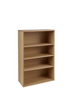 John Lewis Abacus 3 Shelf Bookcase, FSC-Certified, (Oak Veneer), Oak