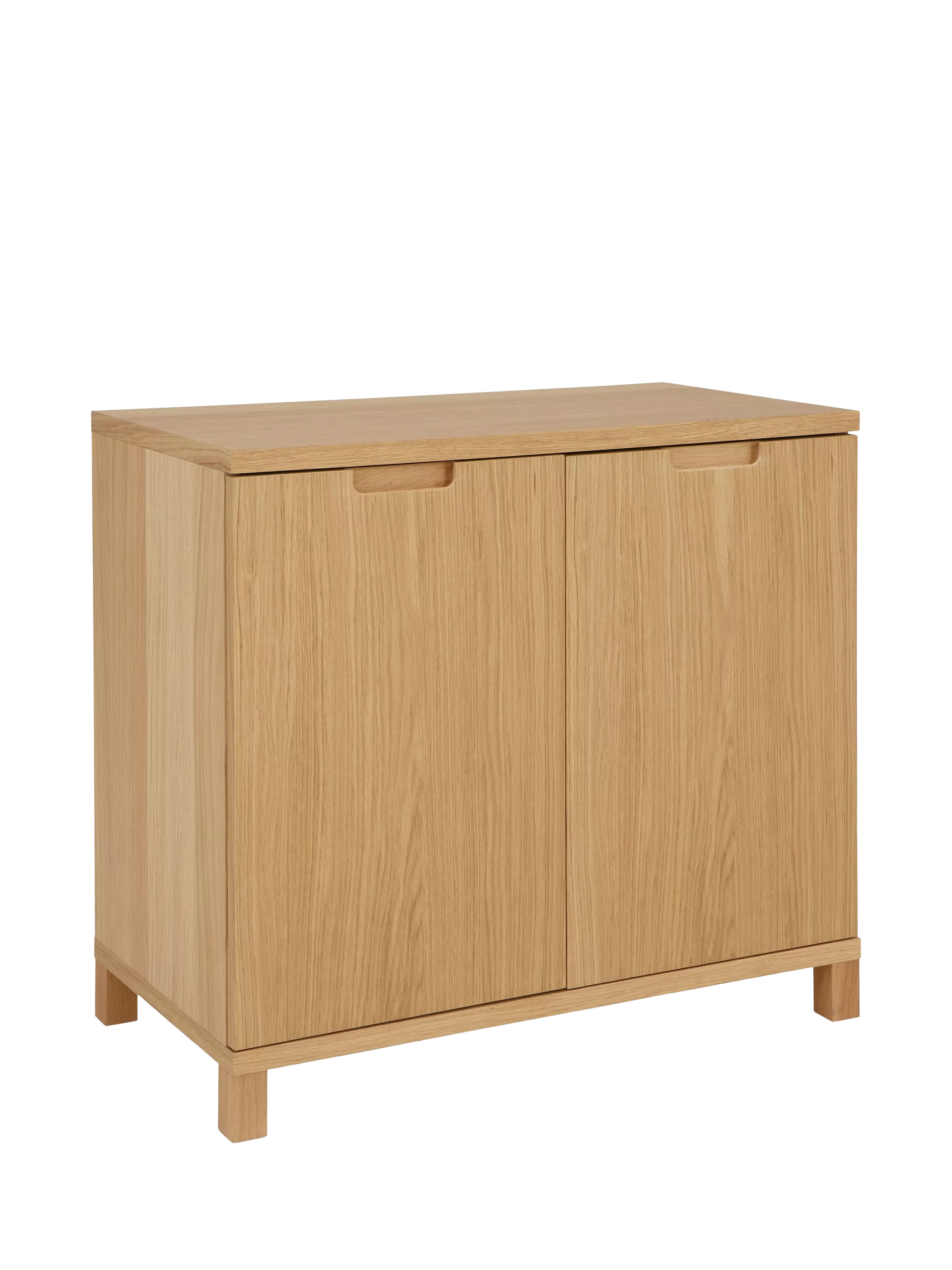 John Lewis Abacus Wide Storage Cupboard, FSC-Certified, (Oak Veneer)
