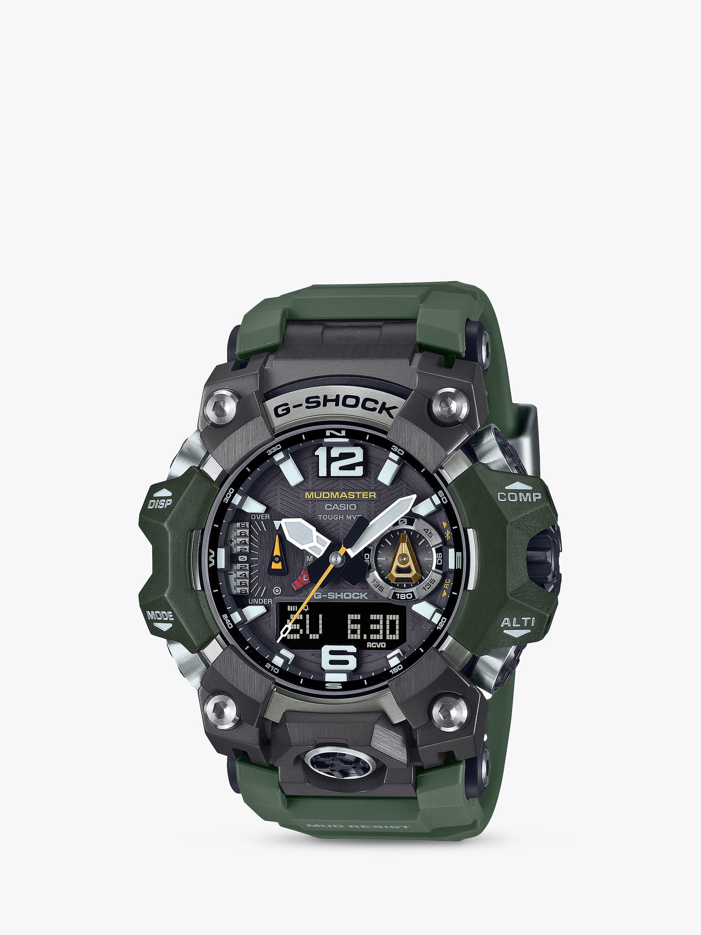 Casio Men s G Shock Mudmaster Solar Powered Watch Green GWG B1000 3AER