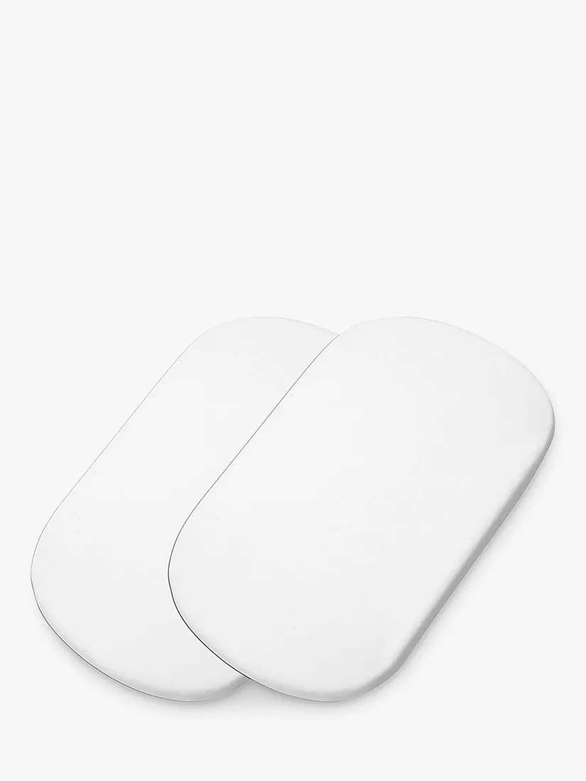 Maxi-Cosi Iora Bassinet Sheets 2-Pack - 100% Cotton Fitted Sheets For Baby Bed