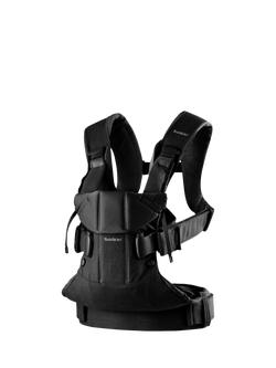 BabyBjörn Baby Carrier One, Woven Black, Black