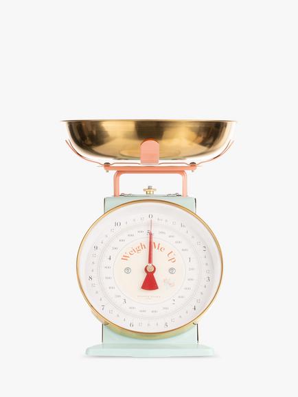 Yvonne Ellen Mechanical Kitchen Scales, 5kg, Pink/Gold, Pink/Gold