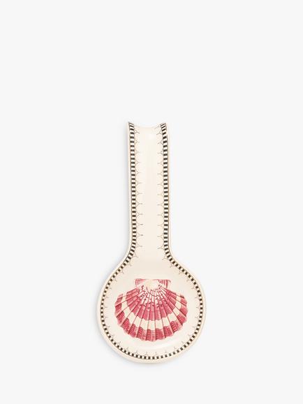 Yvonne Ellen Shell Stoneware Spoon Rest, Multi, Multi