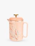 Yvonne Ellen Stoneware Cafetiere, 800ml, Pink/Gold