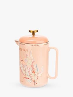 Yvonne Ellen Stoneware Cafetiere, 800ml, Pink/Gold, Pink/Gold