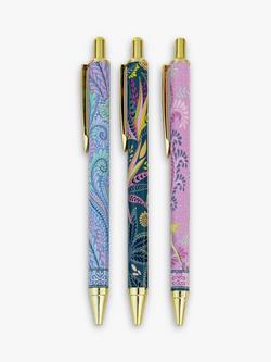 Sara Miller Floral Ballpoint Pens, Set of 3, 