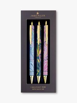 Sara Miller Floral Ballpoint Pens, Set of 3 - view 2, 