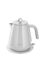 De'Longhi Eclettica KBY3001 Electric Kettle, 1.7L, White