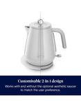 De'Longhi Eclettica KBY3001 Electric Kettle, 1.7L, White