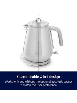 De'Longhi KBY3001 Electric Kettle, 1.7L - view 2, White