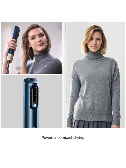 BaByliss Air Wand Hair Dryer, Straightener and Styler All-in-One, Navy/Gold - view 2, Navygold
