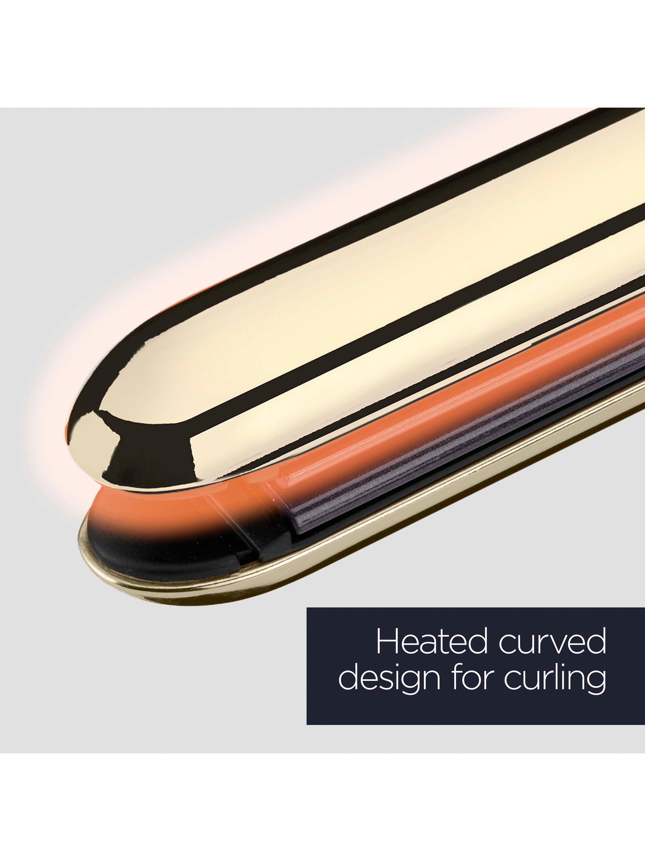 Product image 4 of 7, which shows BaByliss Onyx Hair Straighteners, Black Onyx/Gold