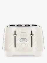 De'Longhi Ballerina Seta 4 Slice Toaster, Silky Cream