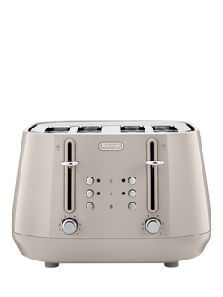 De'Longhi CTY4003 4 Slice Toaster, Beige