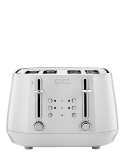 De'Longhi CTY4003 4 Slice Toaster, White