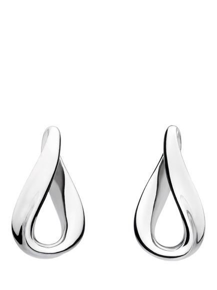 Kit Heath Serenity Stud Earrings, Silver, Silver