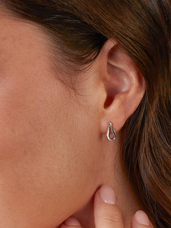 Kit Heath Serenity Stud Earrings, Silver - view 2, Silver