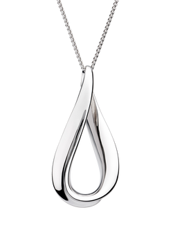 Kit Heath Serenity Grande Slider Necklace, Silver, Silver
