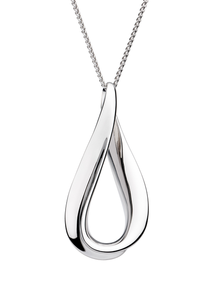 Kit Heath Serenity Grande Slider Necklace, Silver, Silver