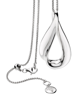 Kit Heath Serenity Grande Slider Necklace, Silver - view 2, Silver