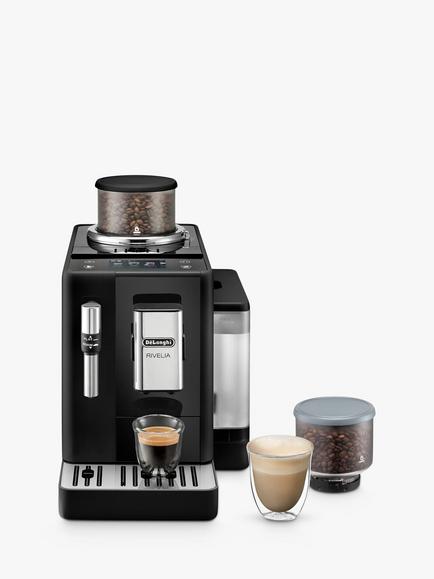 De'Longhi Rivelia EXAM440.35.B Bean to Cup Coffee Machine, Black, Black